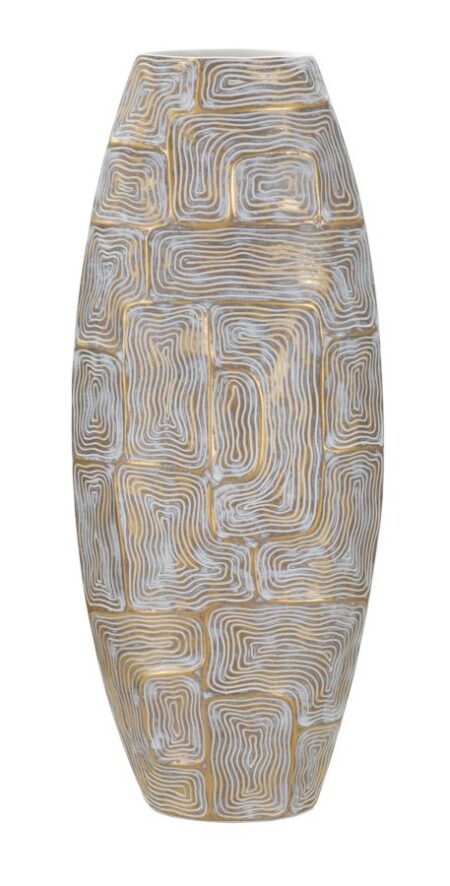 Moderne vase i polyresin - 24 x 11,5 x 59,5 cm