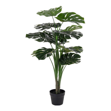 Monstera kunstig plante H90 cm grøn
