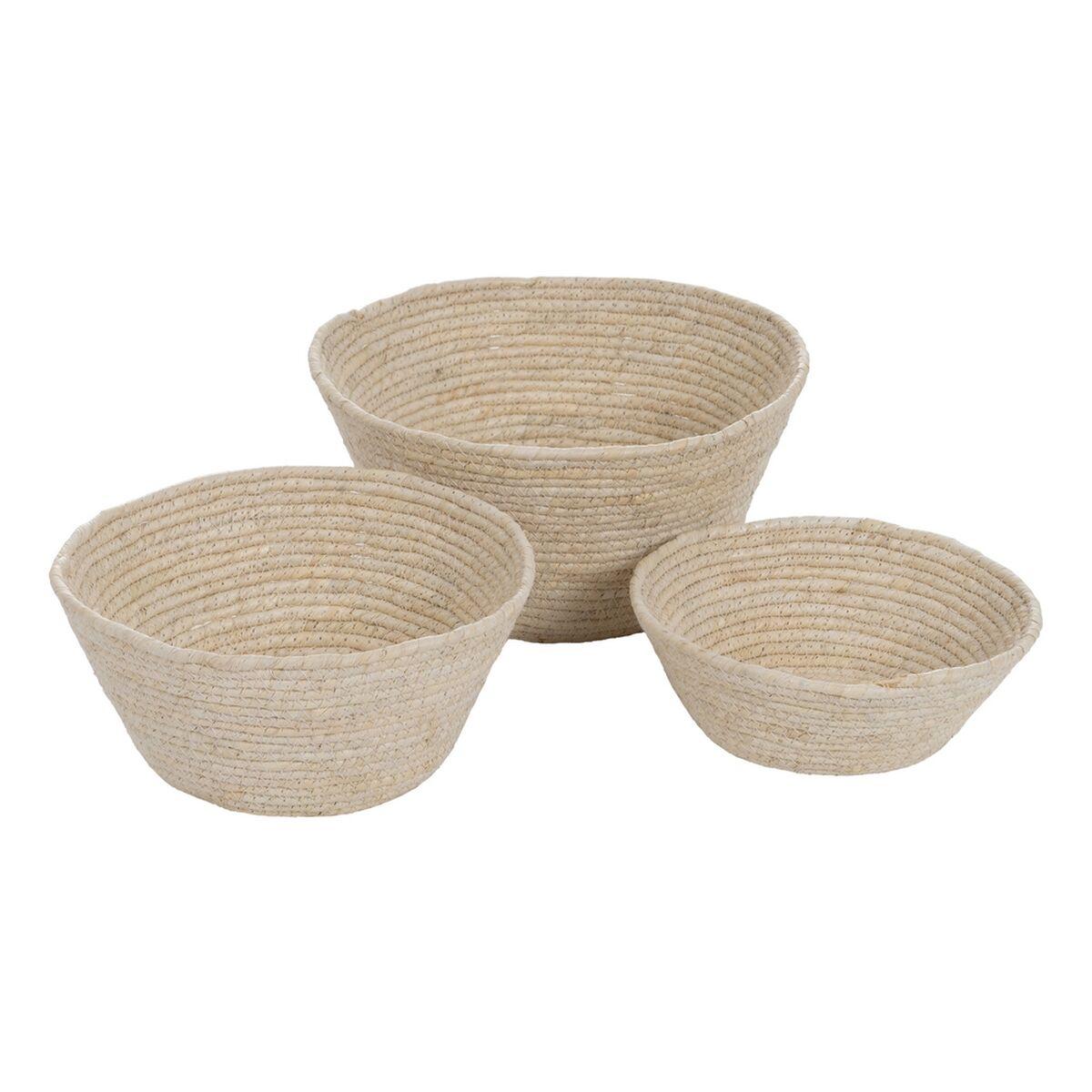 Multibrug kurv Natur Siv 30 x 30 x 15 cm (3 Dele) Multibrug kurv Natur Siv 30 x 30 x 15 cm (3 Dele)