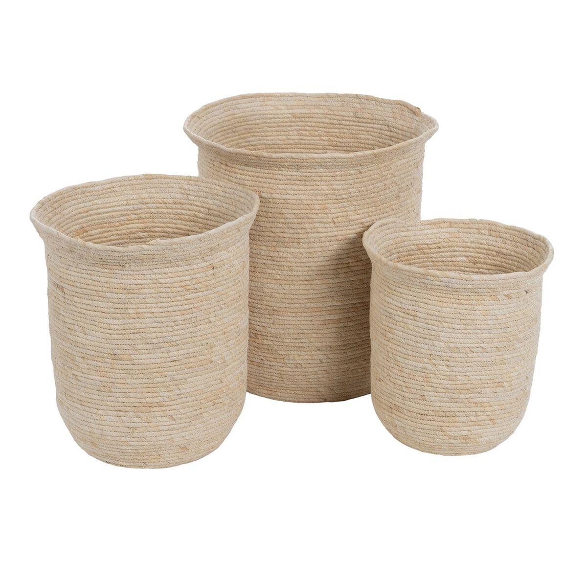 Multibrug kurv Natur Siv 40 x 40 x 45 cm (3 Dele) Multibrug kurv Natur Siv 40 x 40 x 45 cm (3 Dele)