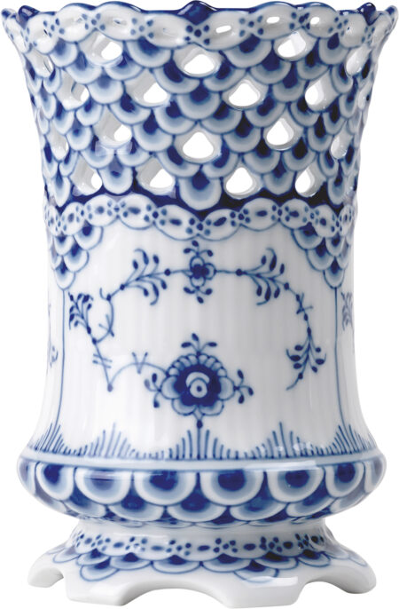 Musselmalet Helblonde Vase 11 cm