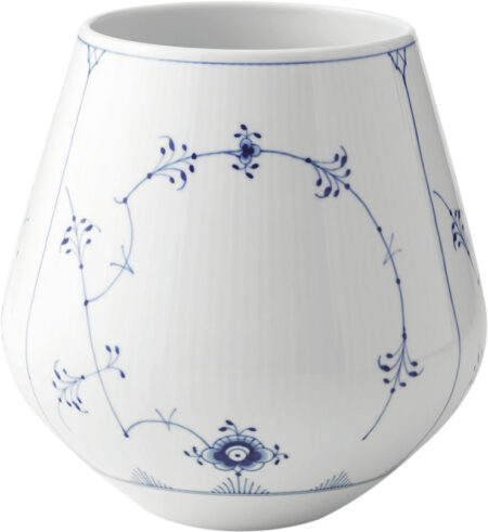 Musselmalet Riflet 20,5 cm Vase Stor