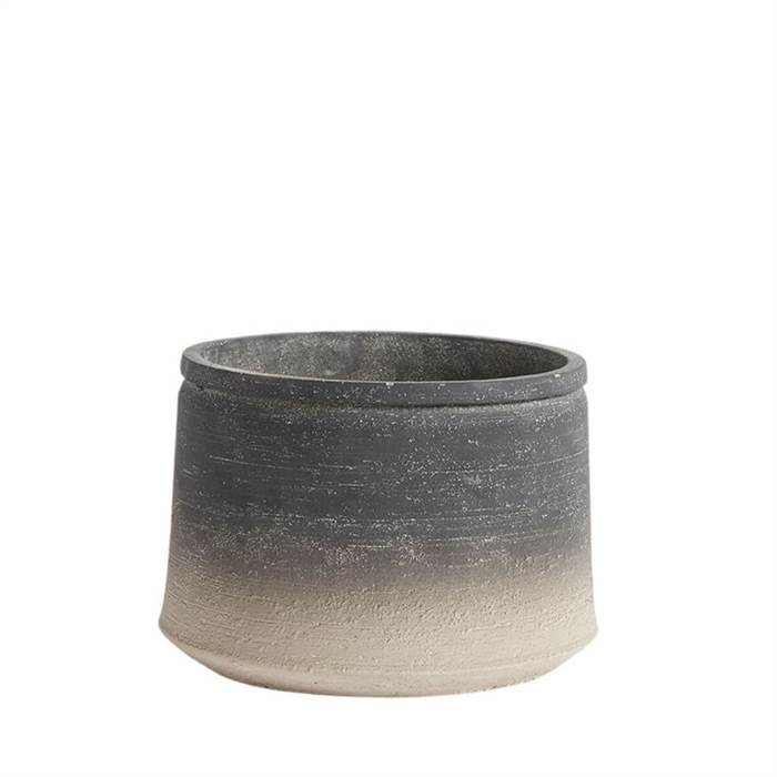 Muubs Kanji Low krukke 21 cm. - Black Grey Muubs Kanji Low krukke 21 cm. - Black Grey