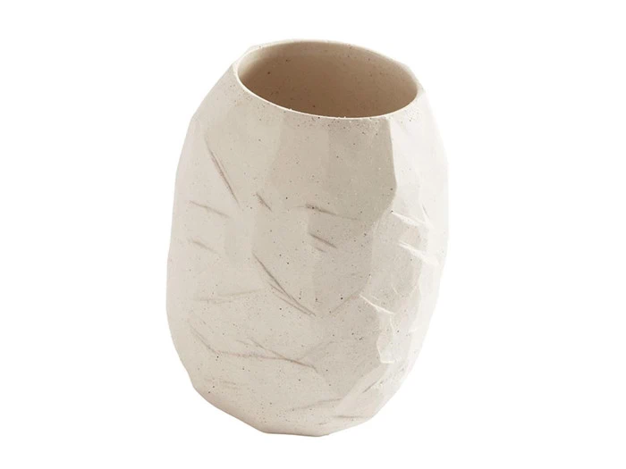 Muubs, Kuri Vase, keramik, Sand,Ø16xH21 cm Muubs, Kuri Vase, keramik, Sand,Ø16xH21 cm