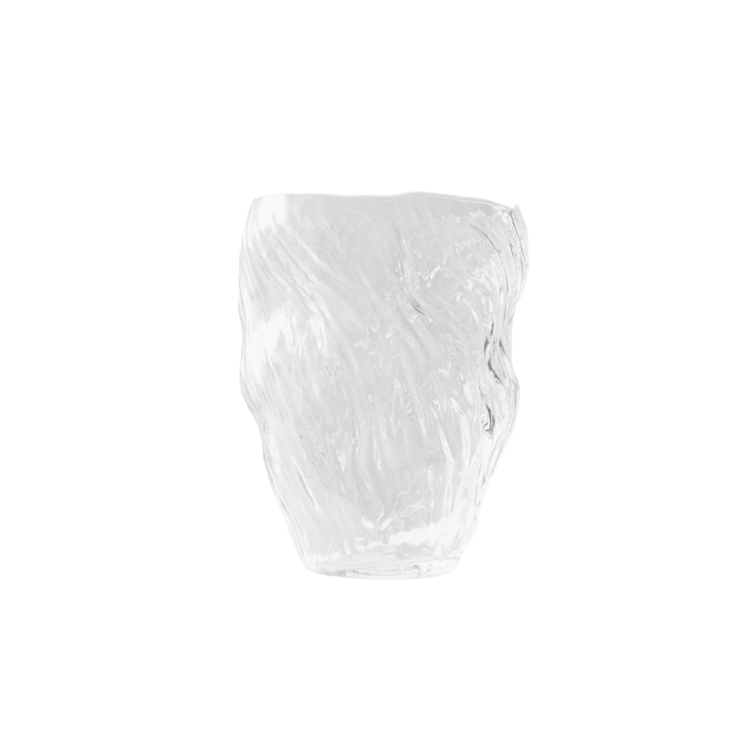 Muubs - Mud Vase - Klar, Ø16xH25 cm Muubs - Mud Vase - Klar, Ø16xH25 cm