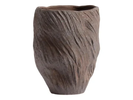 Muubs, Mud vase, chokolade, H25 xØ16 cm