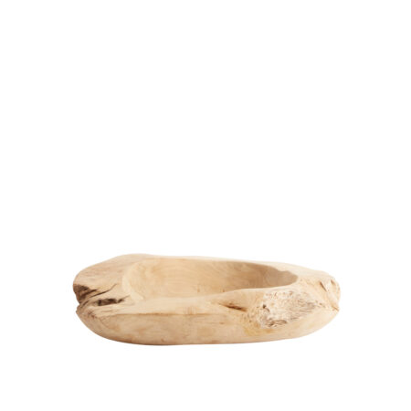 Muubs - Rustic Skål 40 - Natur, Ø40xH8 cm