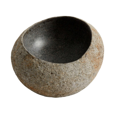 Muubs - Skål Valley M - Grå/Natur Riverstone - 17x15xH8 cm