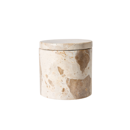 Muubs - Vita Krukke m. Låg - Seashell, Ø10xH10 cm