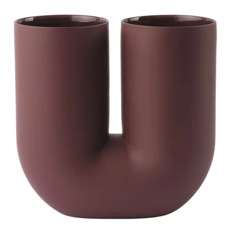 Muuto, Kink Vase H: 26 cm - Dyb rød