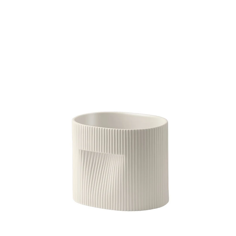 Muuto - Ridge Planter H15 Off-White Muuto - Ridge Planter H15 Off-White