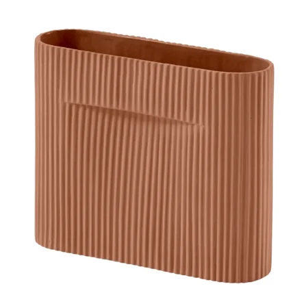 Muuto, Ridge Vase H: 16,5 cm Terracotta