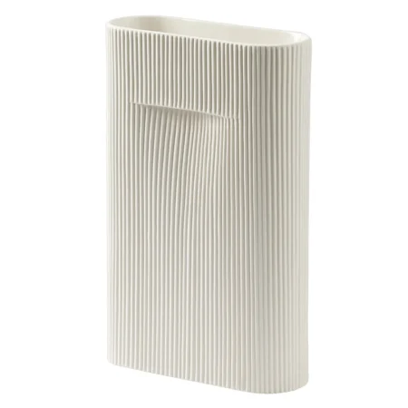 Muuto, Ridge Vase H: 35 cm Off White