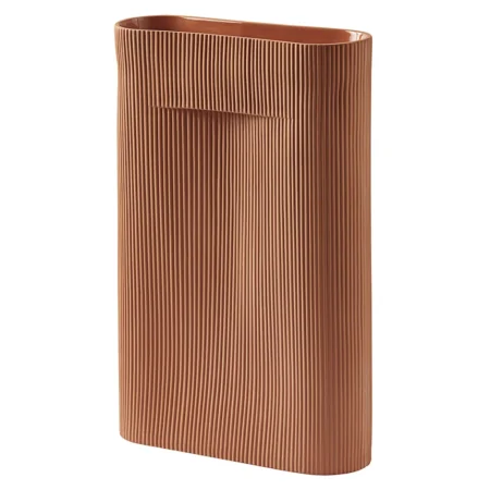 Muuto, Ridge Vase H: 48,5 cm Terracotta