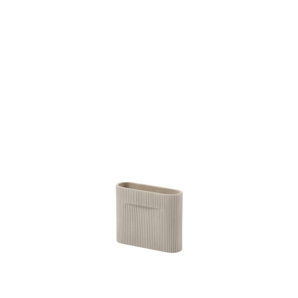 Muuto - Ridge Vase H16,5 Beige Muuto - Ridge Vase H16,5 Beige