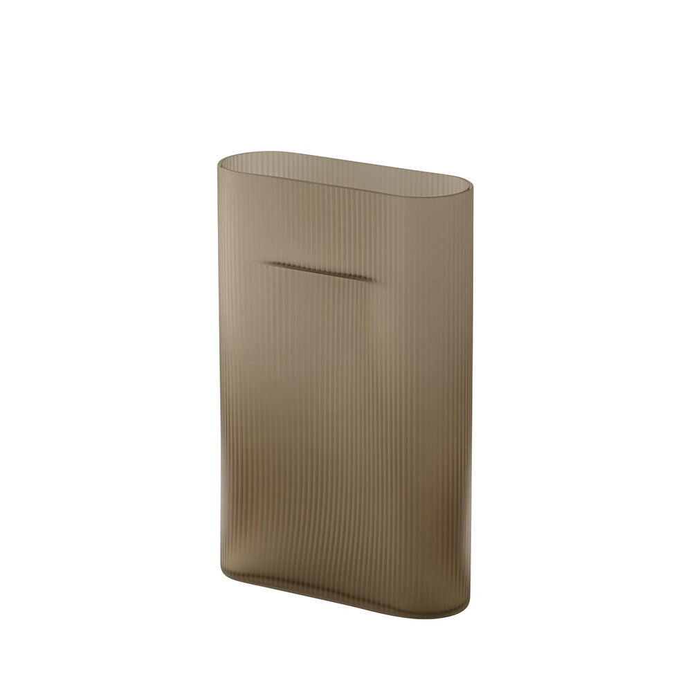 Muuto - Ridge Vase H35 Taupe Muuto - Ridge Vase H35 Taupe