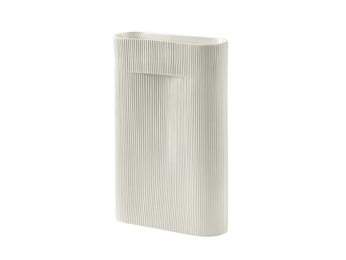 Muuto - Ridge Vase - Vase - Large - Off-White - W8,5 x L23 x H48,5 cm Muuto - Ridge Vase - Vase - Large - Off-White - W8,5 x L23 x H48,5 cm