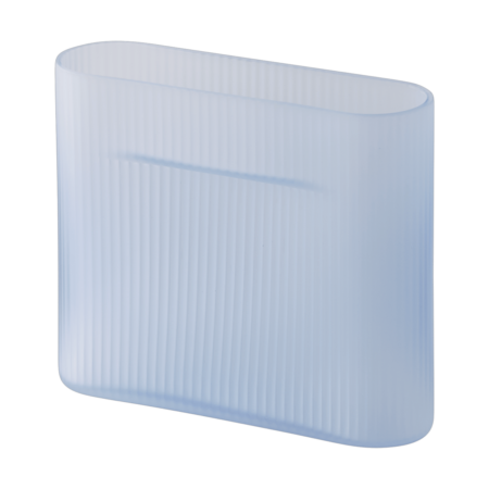 Muuto Ridge vase matteret glas 16,5 cm Light blue
