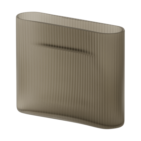 Muuto Ridge vase matteret glas 16,5 cm Taupe