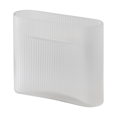 Muuto Ridge vase matteret glas 16,5 cm White
