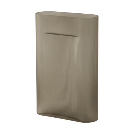 Muuto Ridge vase matteret glas 48,5 cm Taupe