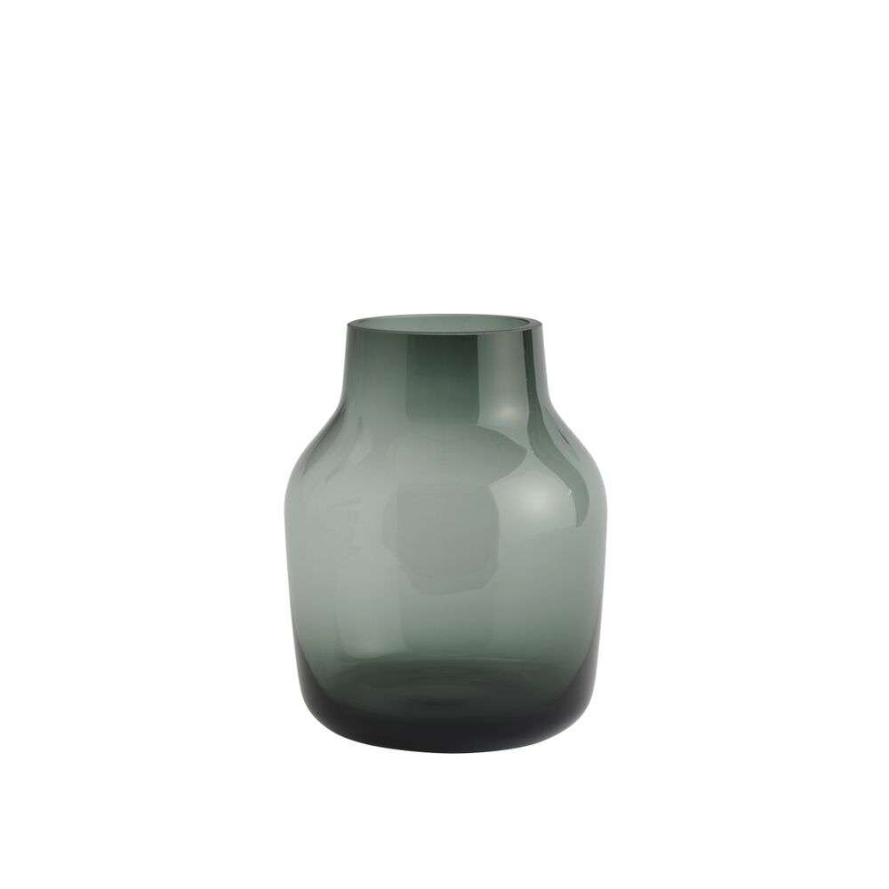 Muuto - Silent Vase Ø15 Dark Green Muuto - Silent Vase Ø15 Dark Green