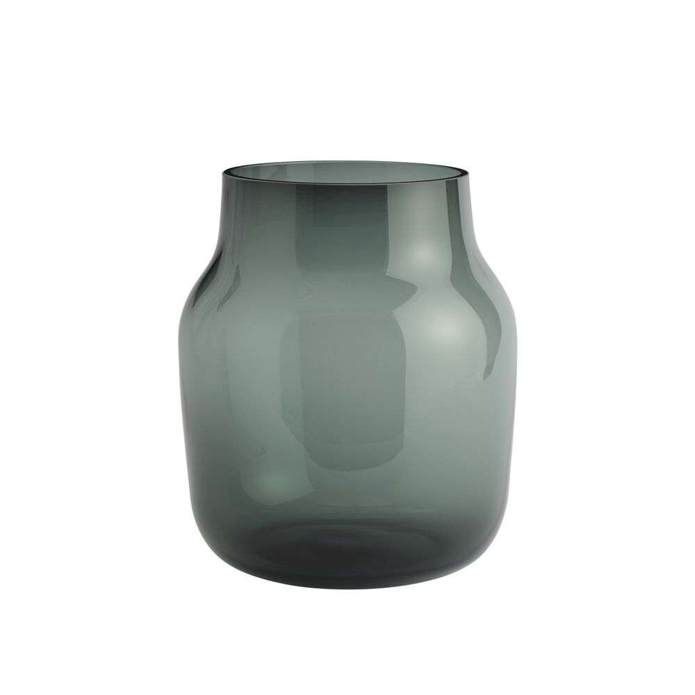Muuto - Silent Vase Ø20 Dark Green Muuto - Silent Vase Ø20 Dark Green