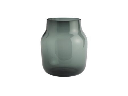 Muuto - Silent Vase - Vase - Dark Green - Large - Ø20 x H23 cm