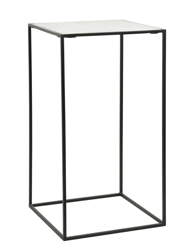 NORDAL CUBE SIDEBORD M/MARMOR SORT/HVID - 100 NORDAL CUBE SIDEBORD M/MARMOR SORT/HVID - 100