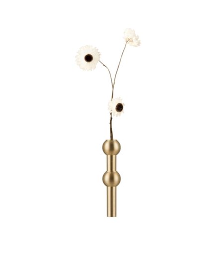 Nagel vase - børstet messing