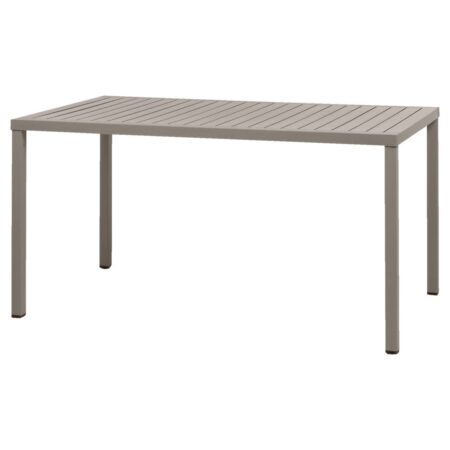 Nardi Bord Cube rektangulær; 140x80x75.5 cm (LxBxH); Gråbrun/taupe; Rektangulær