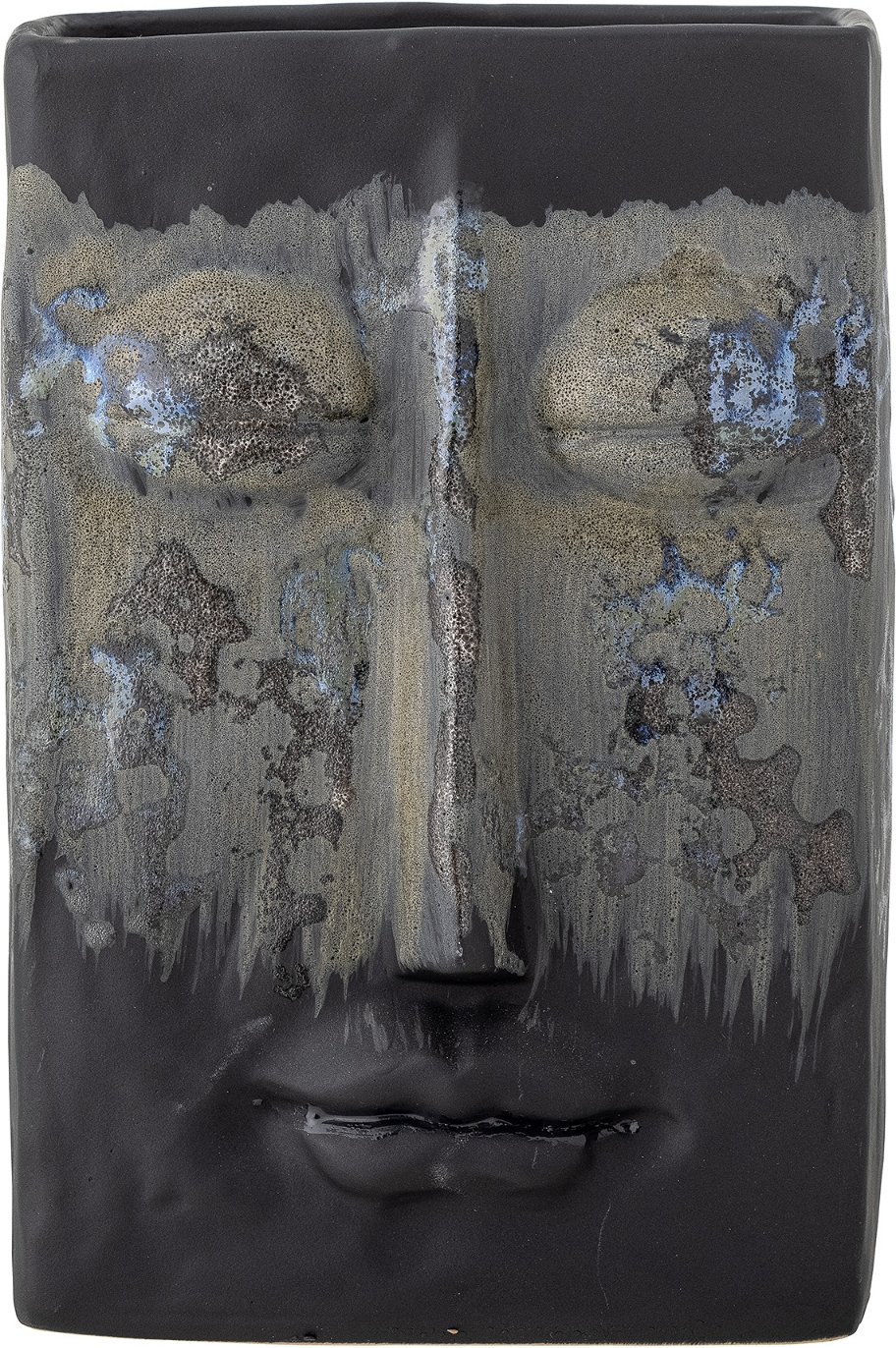 Nasru, Vase, sort, stentøj Nasru, Vase, sort, stentøj