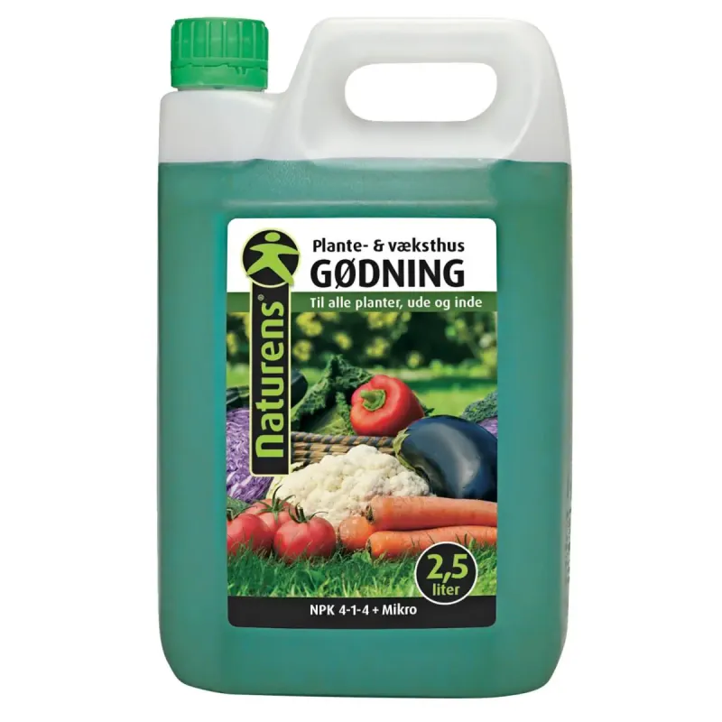 Naturens Plante- Og Væksthus- Gødning, Npk 4-1-4 2.5lt Naturens Plante- Og Væksthus- Gødning, Npk 4-1-4 2.5lt