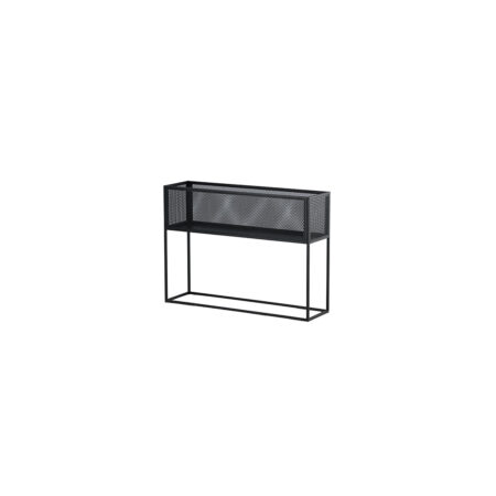 Netz kurv blomsterkasse 30x110cm sort