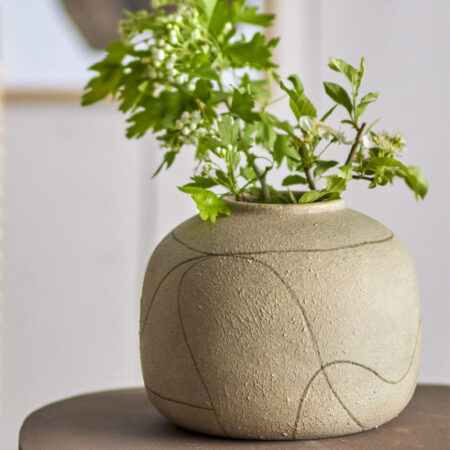 Niza Deko Vase, Natur, Terrakotta