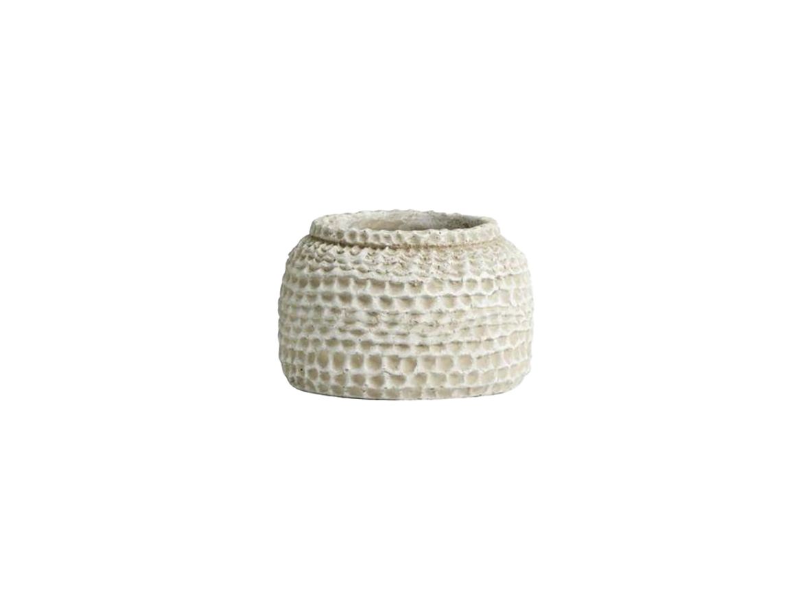 Nordal - AOBA pot - Potte - White, S - H11 x D16 cm Nordal - AOBA pot - Potte - White, S - H11 x D16 cm