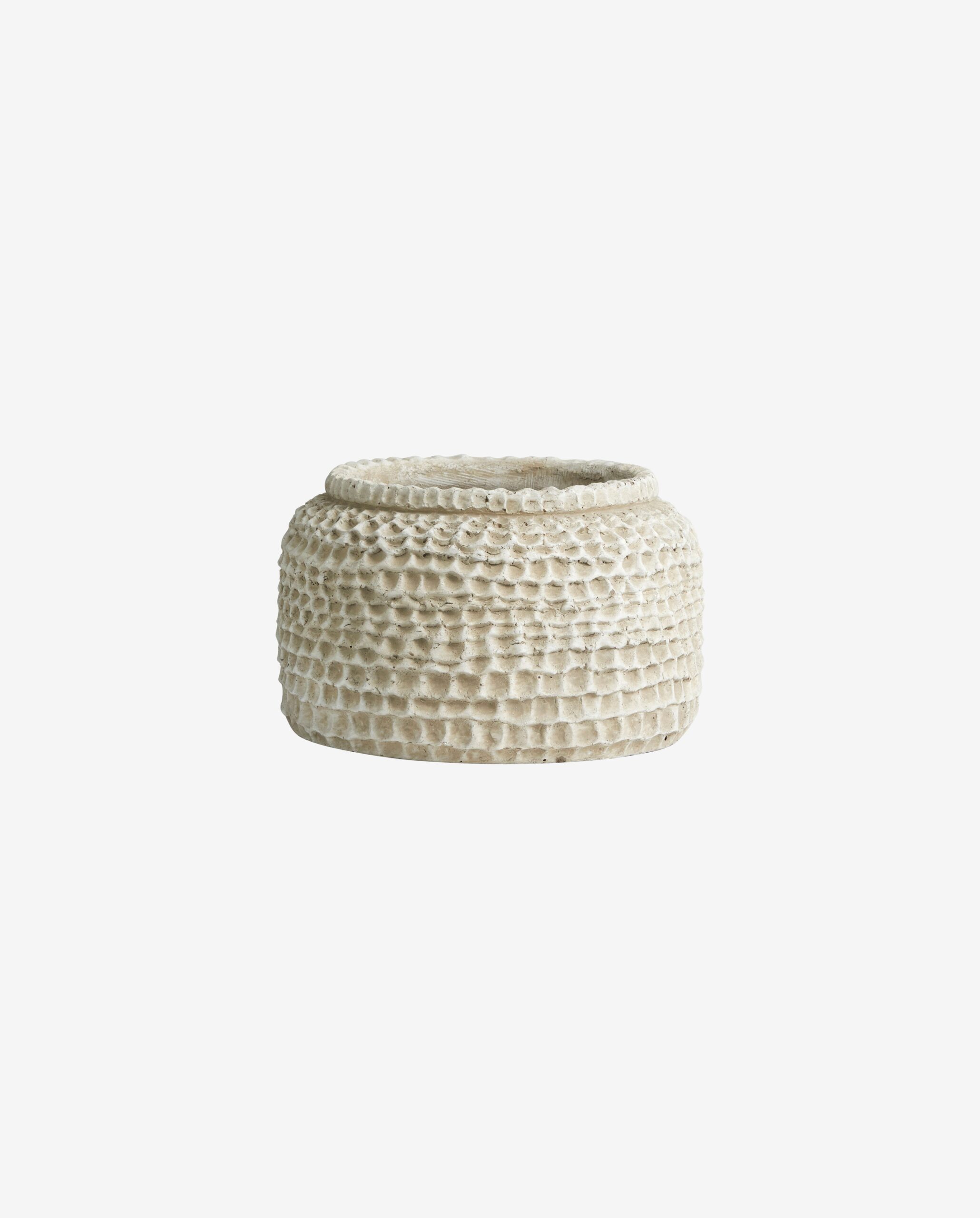 Nordal A/S AOBA pot, M, cement - white Nordal A/S AOBA pot, M, cement - white