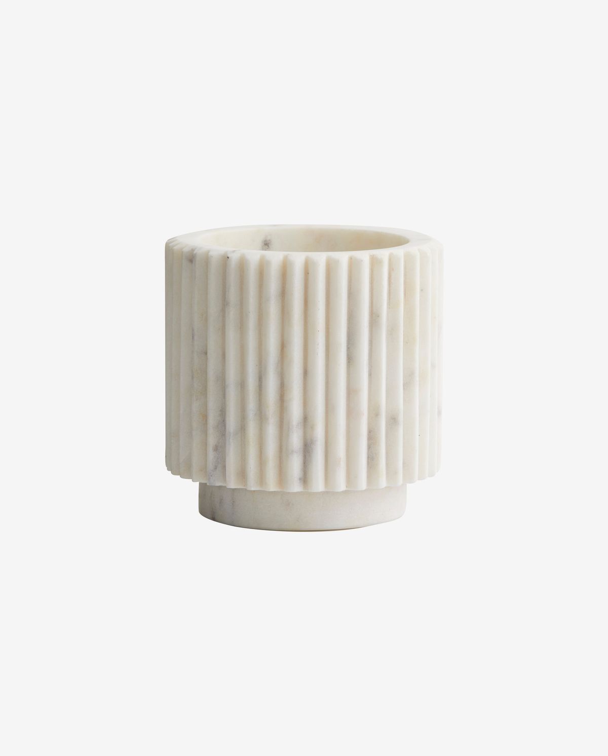 Nordal A/S LOON pot, white marble Nordal A/S LOON pot, white marble