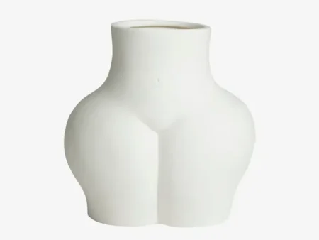 Nordal, AVAJI, Lower body, Vase, Hvid, Keramik, H:23 cm