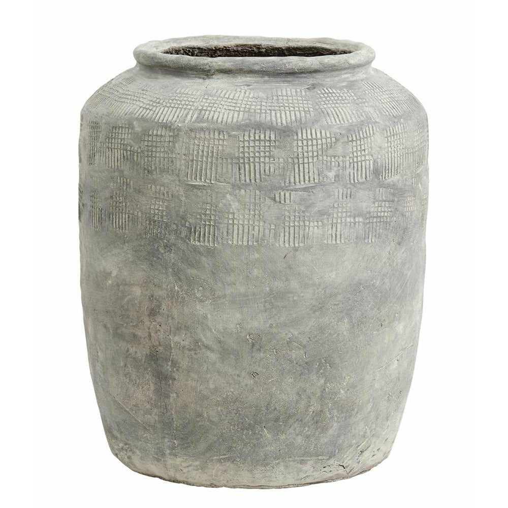 Nordal CEMA rustik urtepotte - x-large - h56 cm - grå Nordal CEMA rustik urtepotte - x-large - h56 cm - grå
