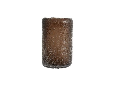 Nordal - CLYDE vase - Vase - Brown - L - H: 25 x Ø: 15 cm