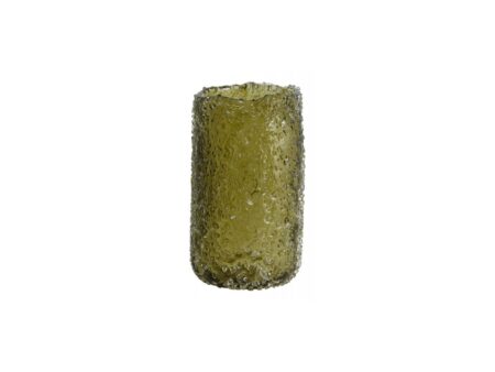 Nordal - CLYDE vase - Vase - Green - M - H: 19,5 x Ø: 12 cm