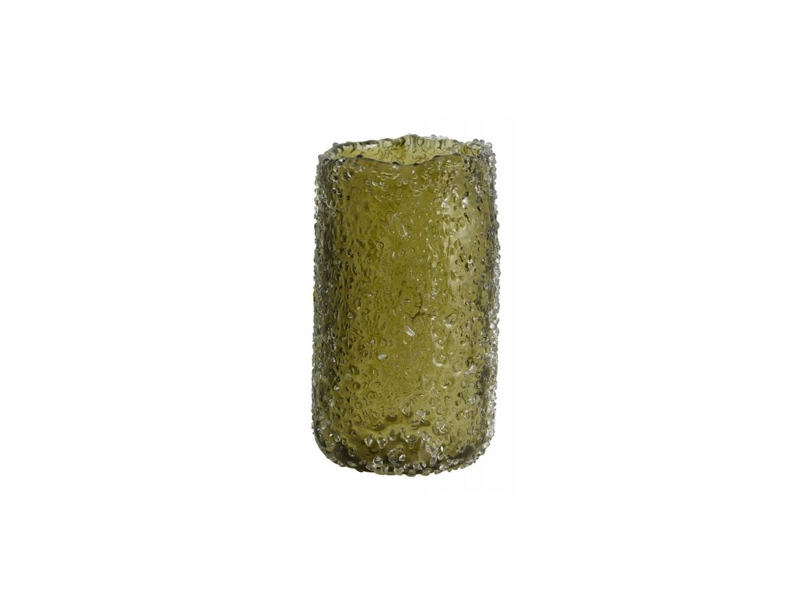 Nordal - CLYDE vase - Vase - Green - M - H: 19,5 x Ø: 12 cm Nordal - CLYDE vase - Vase - Green - M - H: 19,5 x Ø: 12 cm