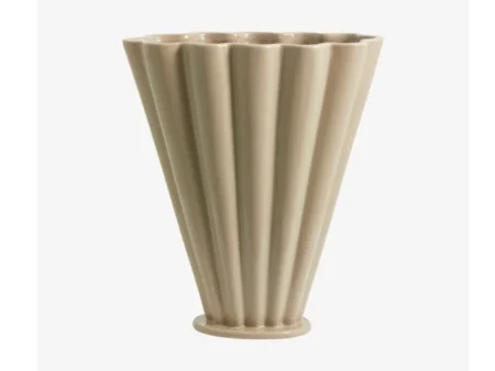 Nordal, COLLA, Vase, Sand, keramik, H:28,5 x B: 25 x D:14 cm