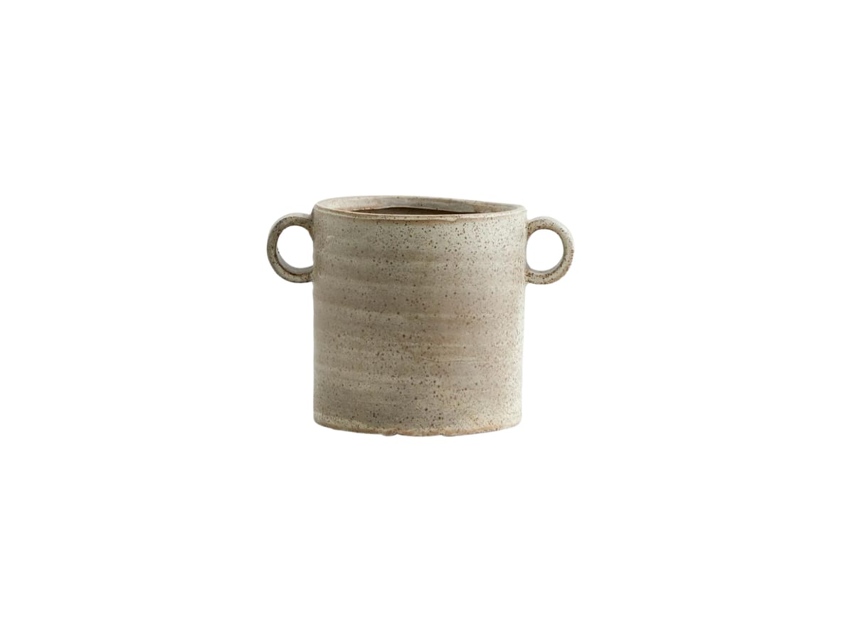 Nordal - Carota - Krukke - Sand - W:13 x H:13 cm Nordal - Carota - Krukke - Sand - W:13 x H:13 cm