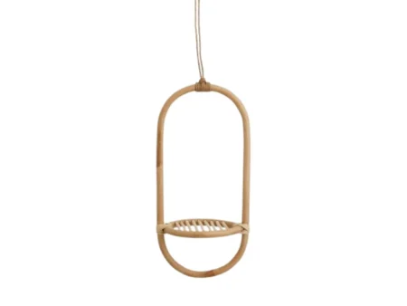 Nordal, ELBA, Planteophæng, Natur, Rattan, Dia:18 x H:44,2 cm
