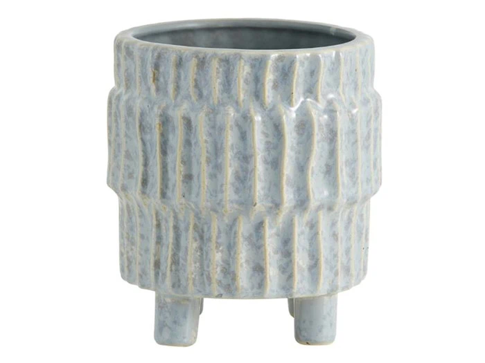Nordal, GOZO urtepotte, keramik, lyseblå/sand, ø14 cm Nordal, GOZO urtepotte, keramik, lyseblå/sand, ø14 cm
