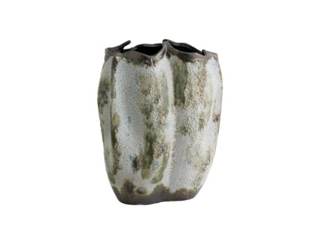 Nordal - Henry Vase - Vase - Brown/Green/White L - H: 35 x D: 28 cm