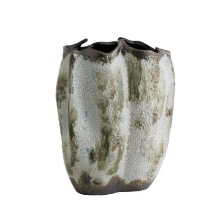 Nordal - Henry Vase - Vase - Brown/Green/White L - H: 35 x D: 28 cm