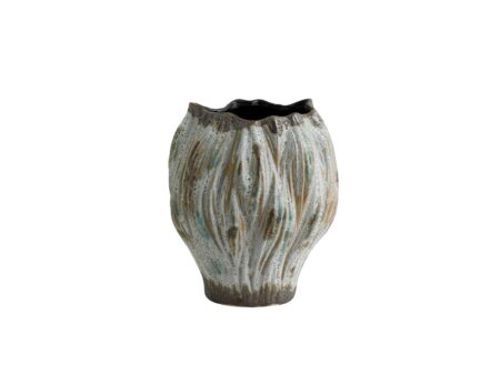 Nordal - Henry Vase - Vase - Brown/Green/White S - H: 25.5 x D: 18 cm